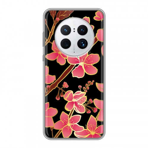 Дизайнерский пластиковый чехол для Huawei Mate 50 Pro Люксовые цветы