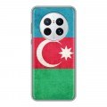 Дизайнерский силиконовый с усиленными углами чехол для Huawei Mate 50 Pro Флаг Азербайджана