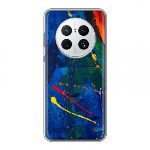 Дизайнерский силиконовый чехол для Huawei Mate 50 Pro Мазки краски