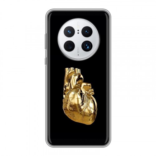 Дизайнерский силиконовый чехол для Huawei Mate 50 Pro Черное золото