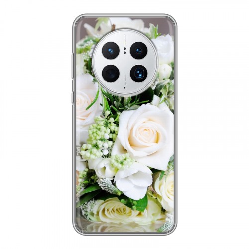 Дизайнерский силиконовый чехол для Huawei Mate 50 Pro Розы