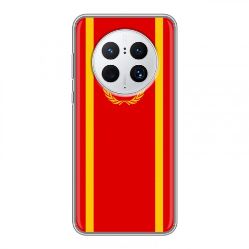 Дизайнерский силиконовый чехол для Huawei Mate 50 Pro Флаг СССР