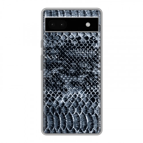 Дизайнерский силиконовый с усиленными углами чехол для Google Pixel 6a Кожа змей