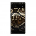 Дизайнерский силиконовый чехол для Google Pixel 6a Кожа змей