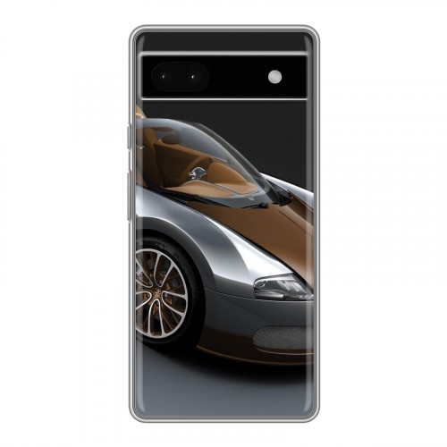 Дизайнерский силиконовый с усиленными углами чехол для Google Pixel 6a Bugatti