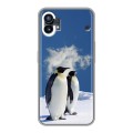 Дизайнерский силиконовый чехол для Nothing Phone (1) Пингвины