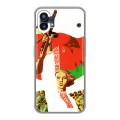 Дизайнерский силиконовый с усиленными углами чехол для Nothing Phone (1) Флаг Белоруссии