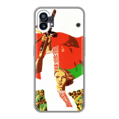 Дизайнерский пластиковый чехол для Nothing Phone (1) Флаг Белоруссии