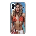 Дизайнерский силиконовый с усиленными углами чехол для Nothing Phone (1) Shakira