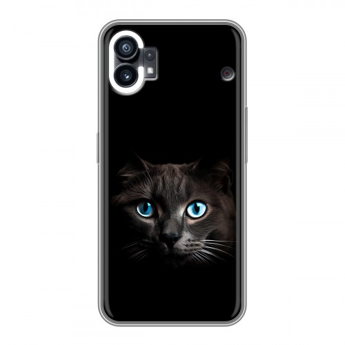 Дизайнерский силиконовый чехол для Nothing Phone (1) Кот в темноте