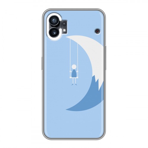 Дизайнерский силиконовый с усиленными углами чехол для Nothing Phone (1) Луна