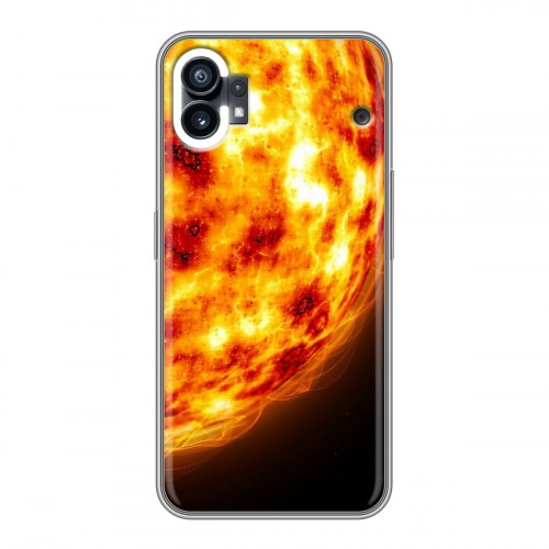 Дизайнерский силиконовый с усиленными углами чехол для Nothing Phone (1) Солнце