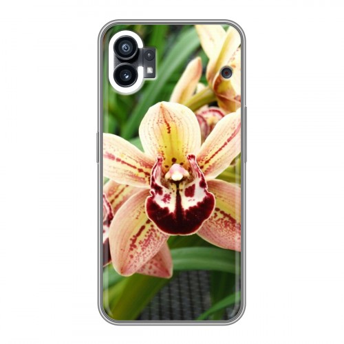 Дизайнерский силиконовый с усиленными углами чехол для Nothing Phone (1) Орхидеи