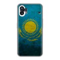 Дизайнерский силиконовый чехол для Nothing Phone (1) Флаг Казахстана