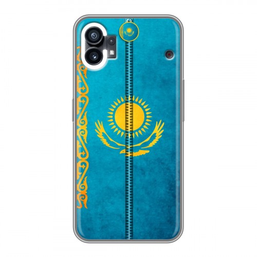 Дизайнерский силиконовый чехол для Nothing Phone (1) Флаг Казахстана