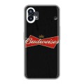 Дизайнерский пластиковый чехол для Nothing Phone (1) Budweiser