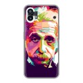 Дизайнерский силиконовый чехол для Nothing Phone (1) Альберт Эйнштейн