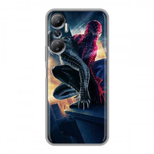 Дизайнерский силиконовый с усиленными углами чехол для Infinix Hot 20 Человек -паук