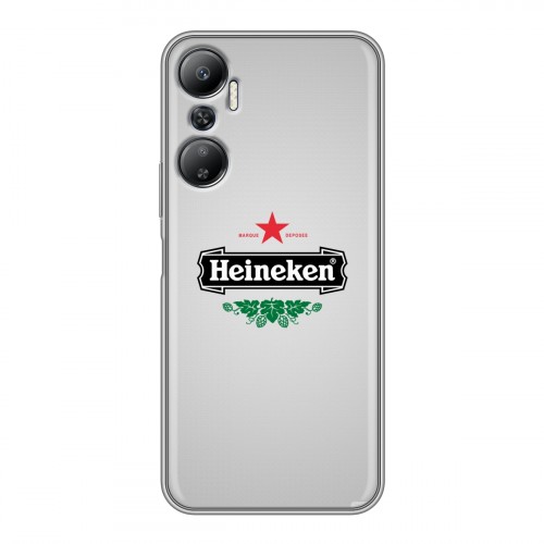 Дизайнерский силиконовый с усиленными углами чехол для Infinix Hot 20 Heineken