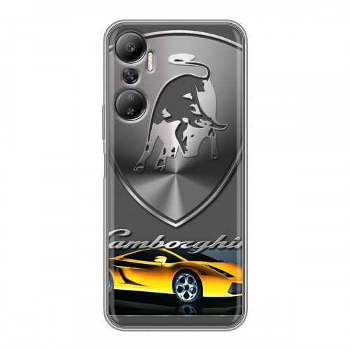 Дизайнерский силиконовый с усиленными углами чехол для Infinix Hot 20 Lamborghini