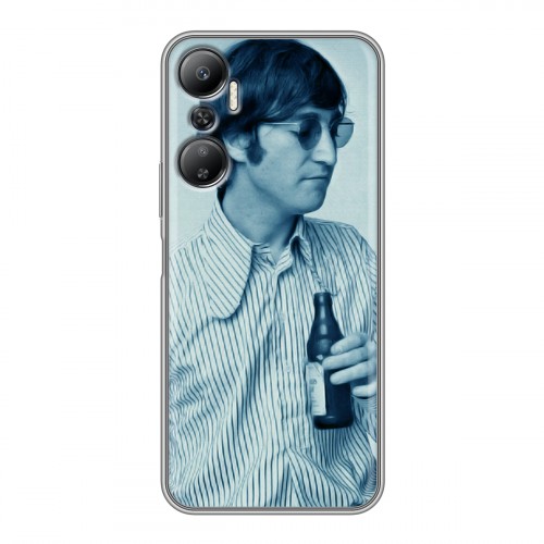 Дизайнерский силиконовый с усиленными углами чехол для Infinix Hot 20 Джон Леннон