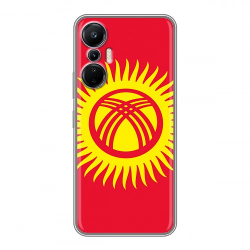 Дизайнерский силиконовый с усиленными углами чехол для Infinix Hot 20S флаг Киргизии