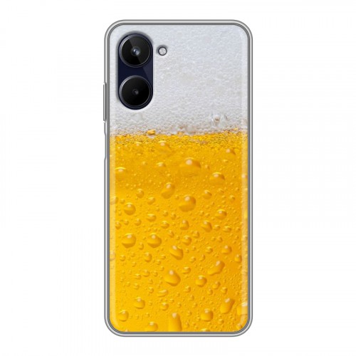 Дизайнерский силиконовый чехол для Realme 10 4G Пузырьки пива