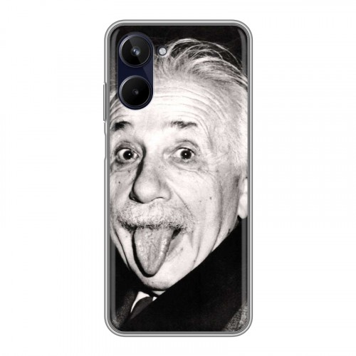 Дизайнерский силиконовый чехол для Realme 10 4G Альберт Эйнштейн