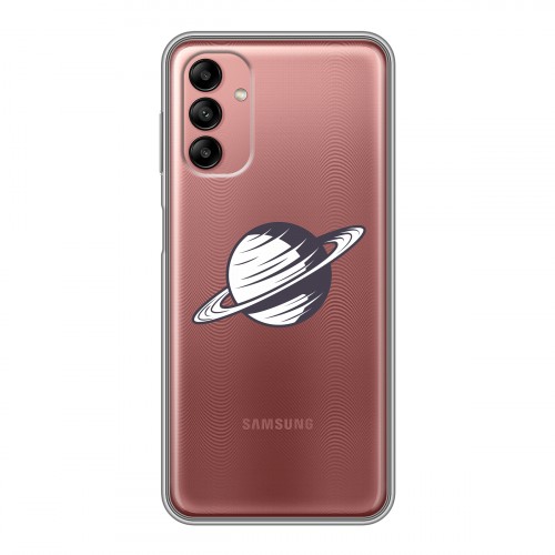Полупрозрачный дизайнерский пластиковый чехол для Samsung Galaxy A04s Космос