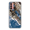 Дизайнерский силиконовый чехол для Samsung Galaxy A04s Космонавт
