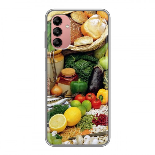 Дизайнерский силиконовый с усиленными углами чехол для Samsung Galaxy A04s Овощи
