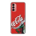 Дизайнерский силиконовый чехол для Samsung Galaxy A04s Coca-cola