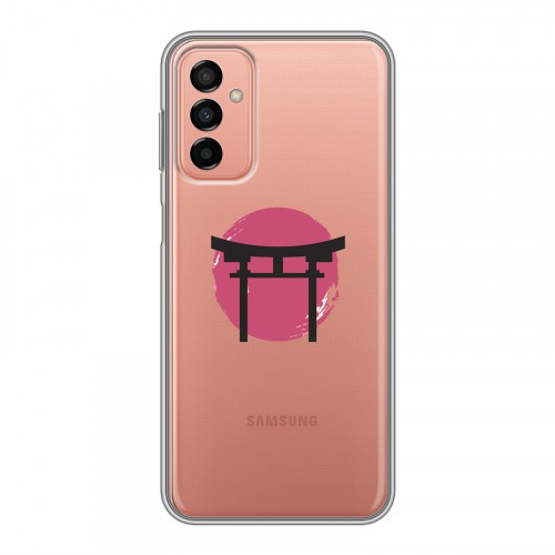 Полупрозрачный дизайнерский силиконовый чехол для Samsung Galaxy M23 5G Прозрачная япония