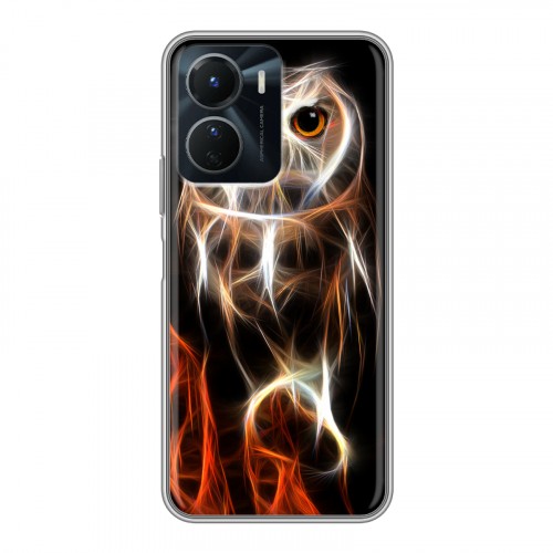 Дизайнерский силиконовый чехол для Vivo Y16 Пламенные животные
