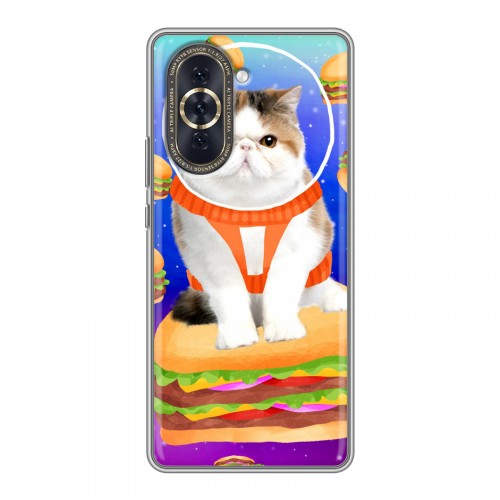 Дизайнерский силиконовый чехол для Huawei Nova 10 Космик кошки