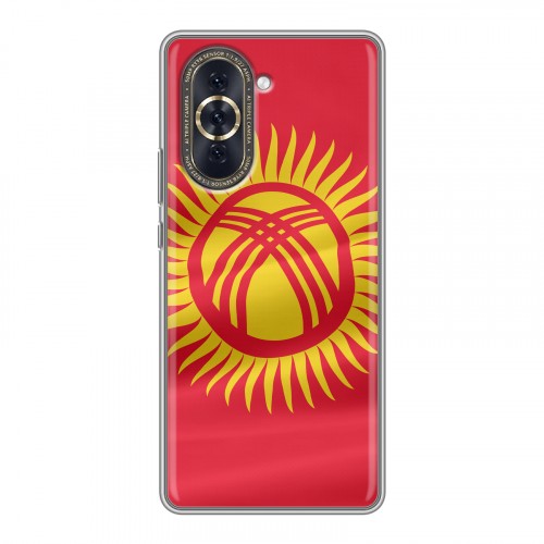Дизайнерский силиконовый чехол для Huawei Nova 10 флаг Киргизии