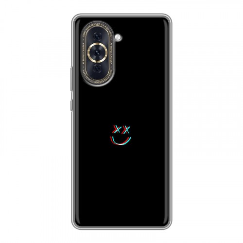 Дизайнерский силиконовый чехол для Huawei Nova 10 Минимализм на черном