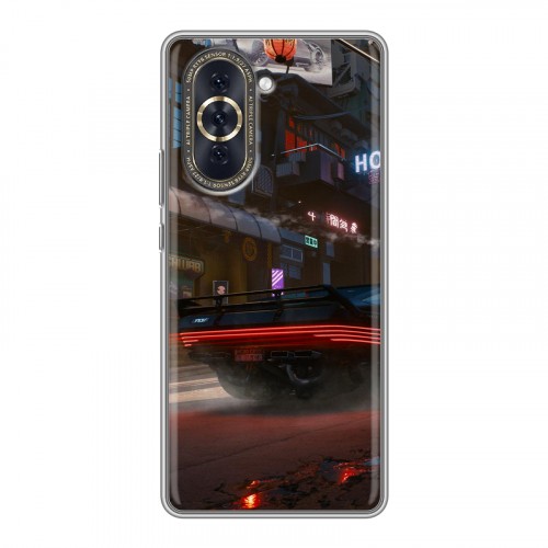 Дизайнерский силиконовый чехол для Huawei Nova 10 Cyberpunk 2077