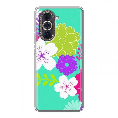 Дизайнерский силиконовый чехол для Huawei Nova 10 Цветы кимоно