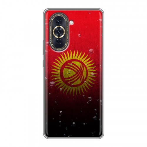 Дизайнерский силиконовый чехол для Huawei Nova 10 Флаг Киргизии