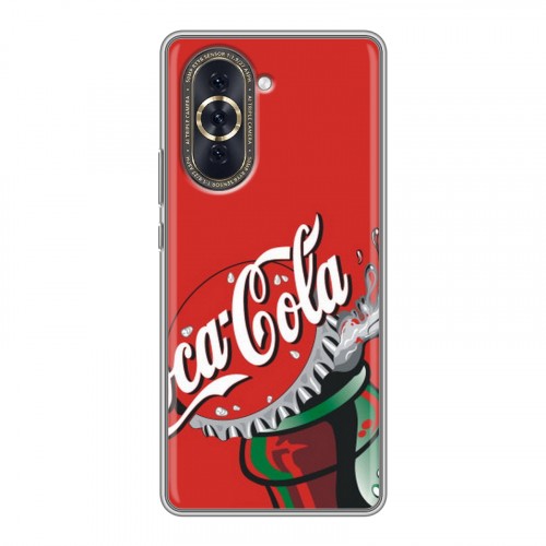 Дизайнерский силиконовый чехол для Huawei Nova 10 Coca-cola