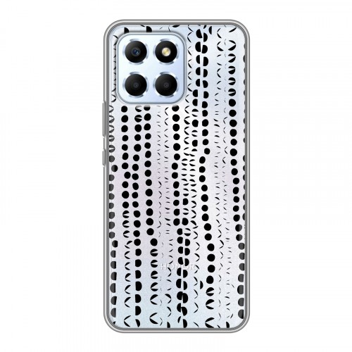Полупрозрачный дизайнерский пластиковый чехол для Huawei Honor X6 Абстракции