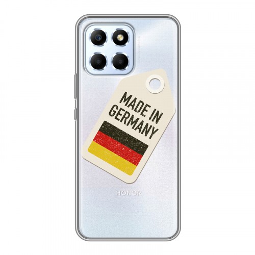 Полупрозрачный дизайнерский силиконовый чехол для Huawei Honor X6 Флаг Германии