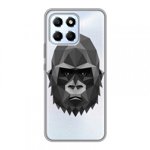 Полупрозрачный дизайнерский пластиковый чехол для Huawei Honor X6 Прозрачные обезьяны