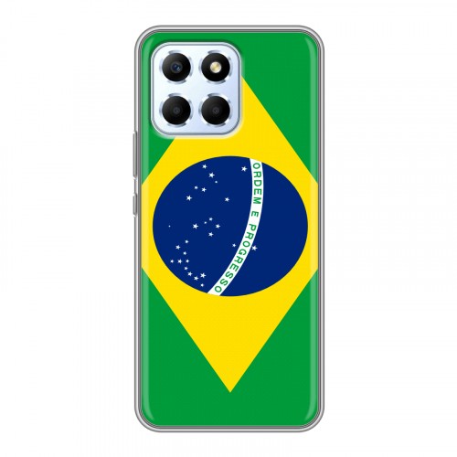 Дизайнерский силиконовый чехол для Huawei Honor X6 Флаг Бразилии