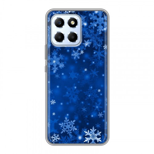 Дизайнерский силиконовый чехол для Huawei Honor X6 Снежинки