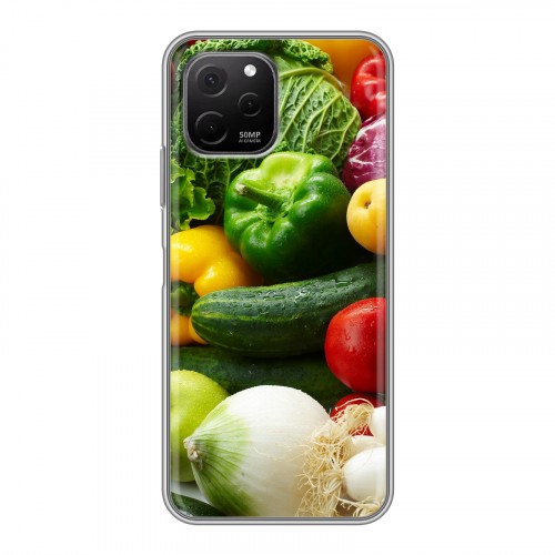 Дизайнерский силиконовый чехол для Huawei Nova Y61 Овощи