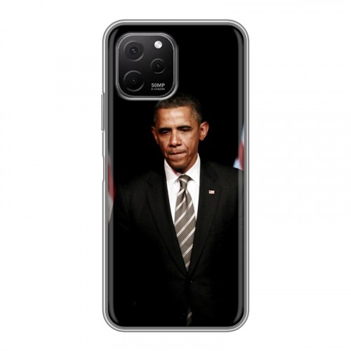 Дизайнерский силиконовый чехол для Huawei Nova Y61 Барак Обама