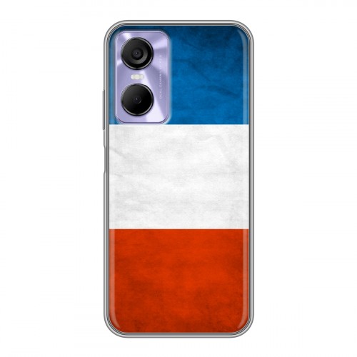 Дизайнерский силиконовый чехол для Tecno Pop 6 Pro Флаг Франции