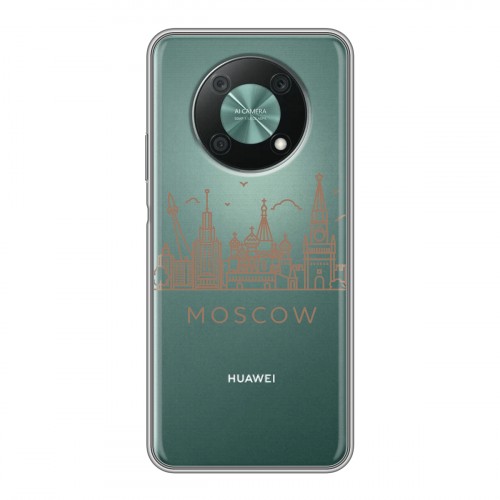 Полупрозрачный дизайнерский пластиковый чехол для Huawei Nova Y90 Москва